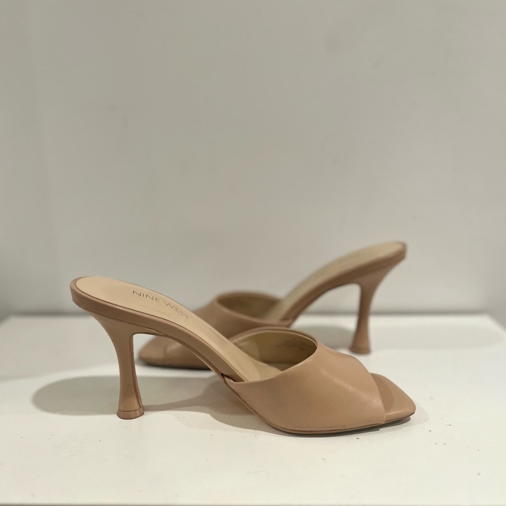 Nine West Nude Open Heel